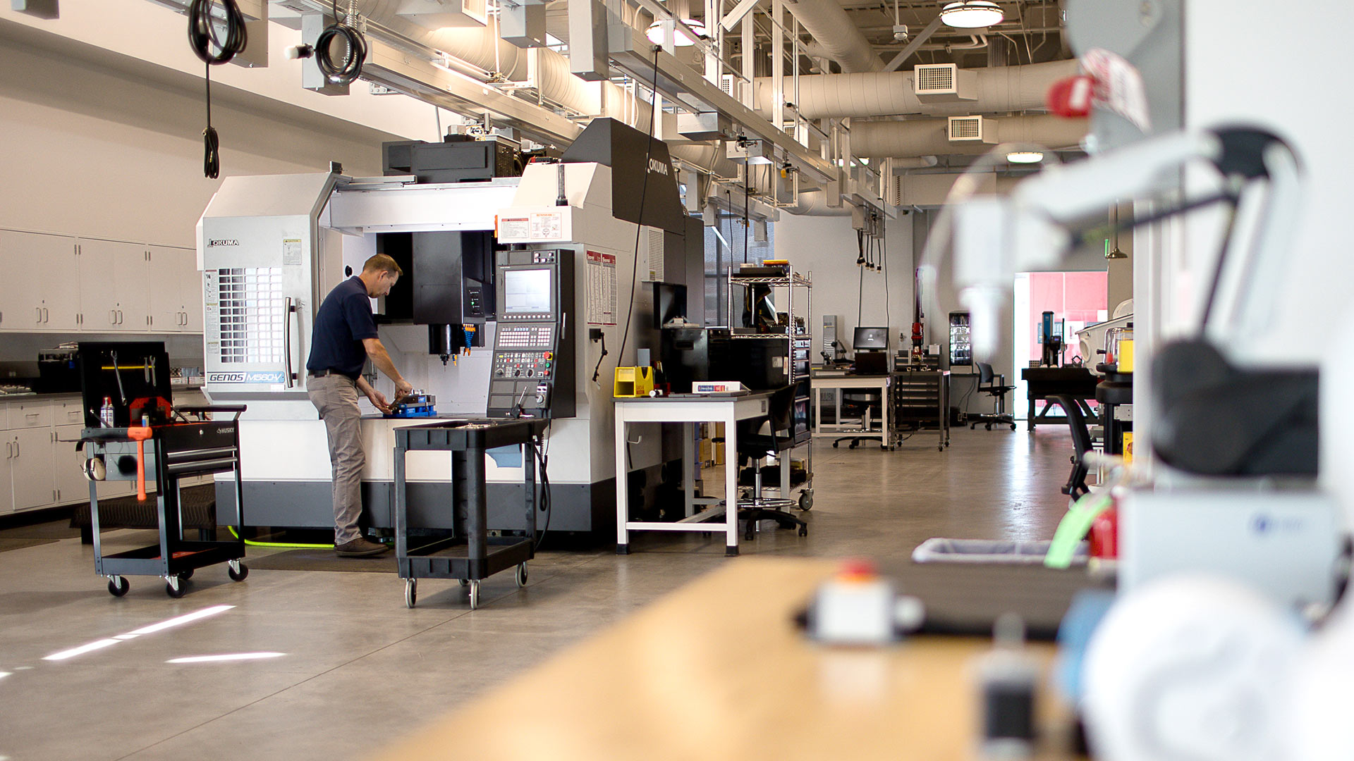 Working in the Machine shop