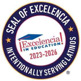 Digital Seal of Excelencia recognizing MSU Denver as an institution that is intentionally serving Colorado's Latino Community