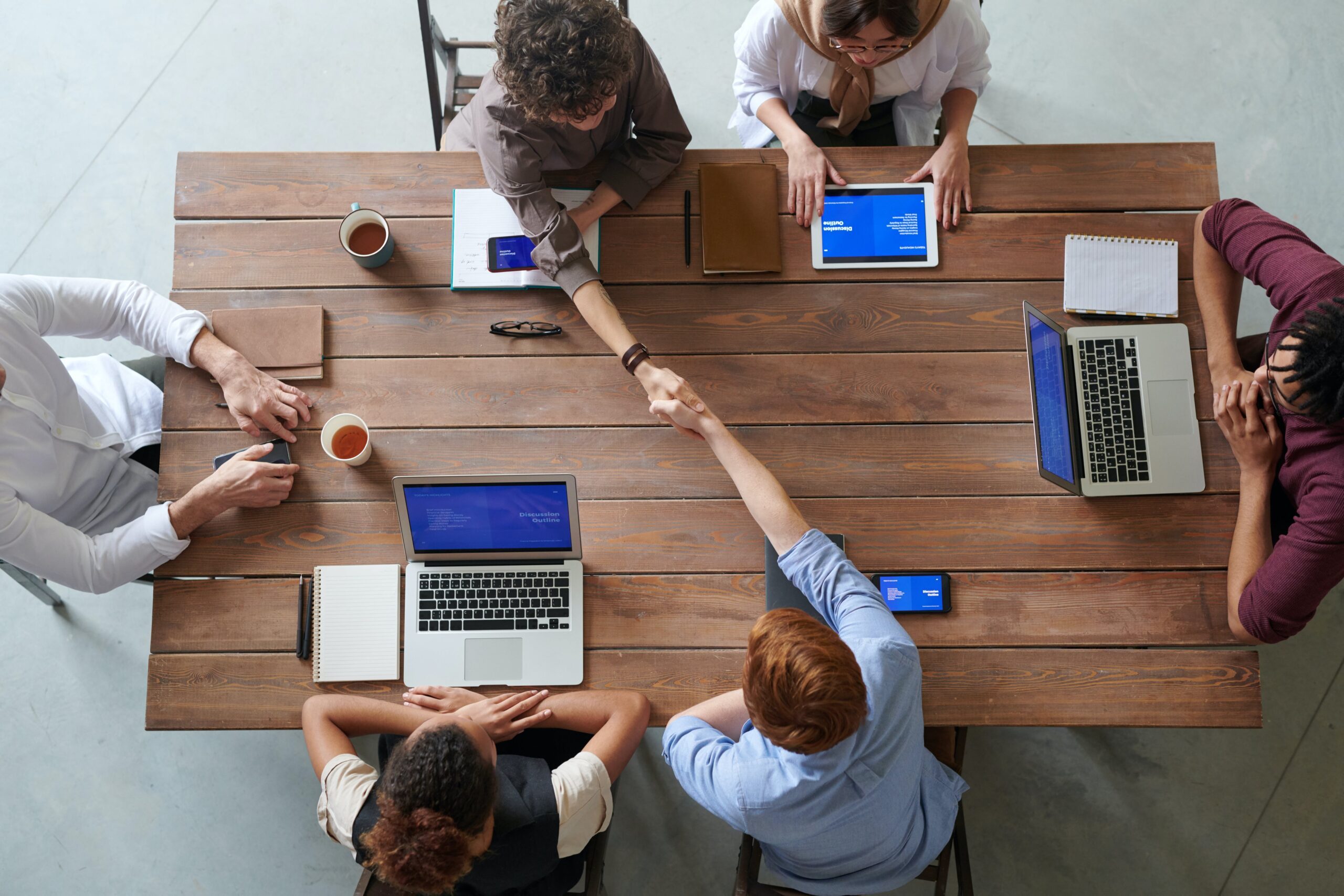 Picture of a group of people in a meeting