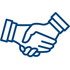 Shaking hands icon