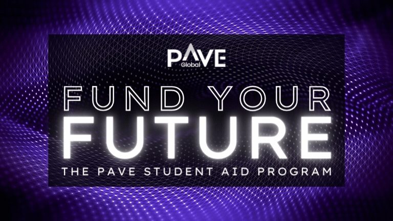 PAVE Fund Your Future Scholarship logo.