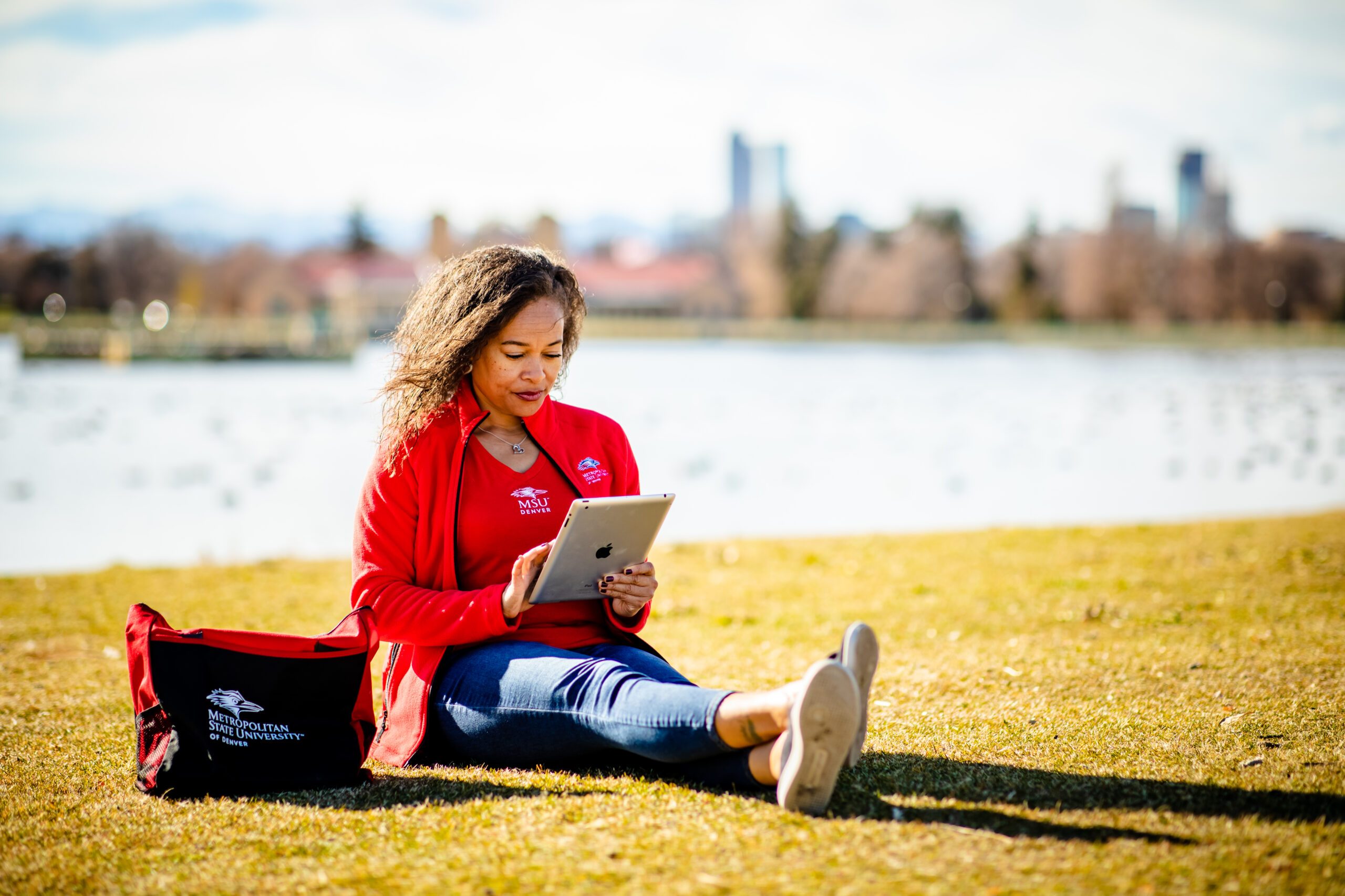 Studying in the park