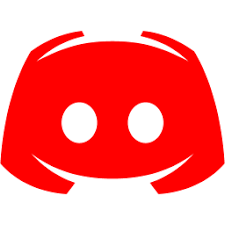 Discord logo in red