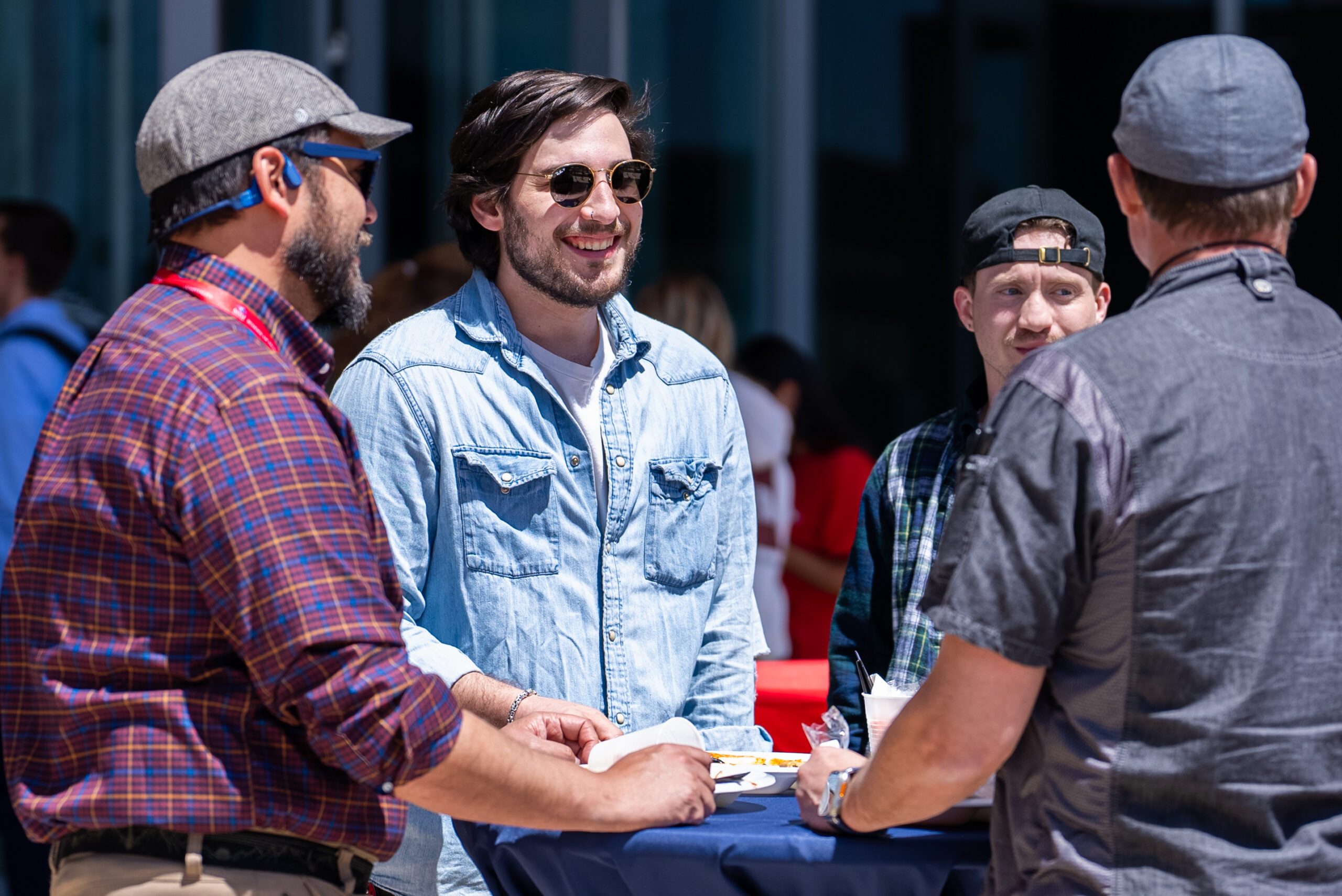 Faculty and Staff celebrate and eat lunch at the Faculty and Staff Appreciation BBQ