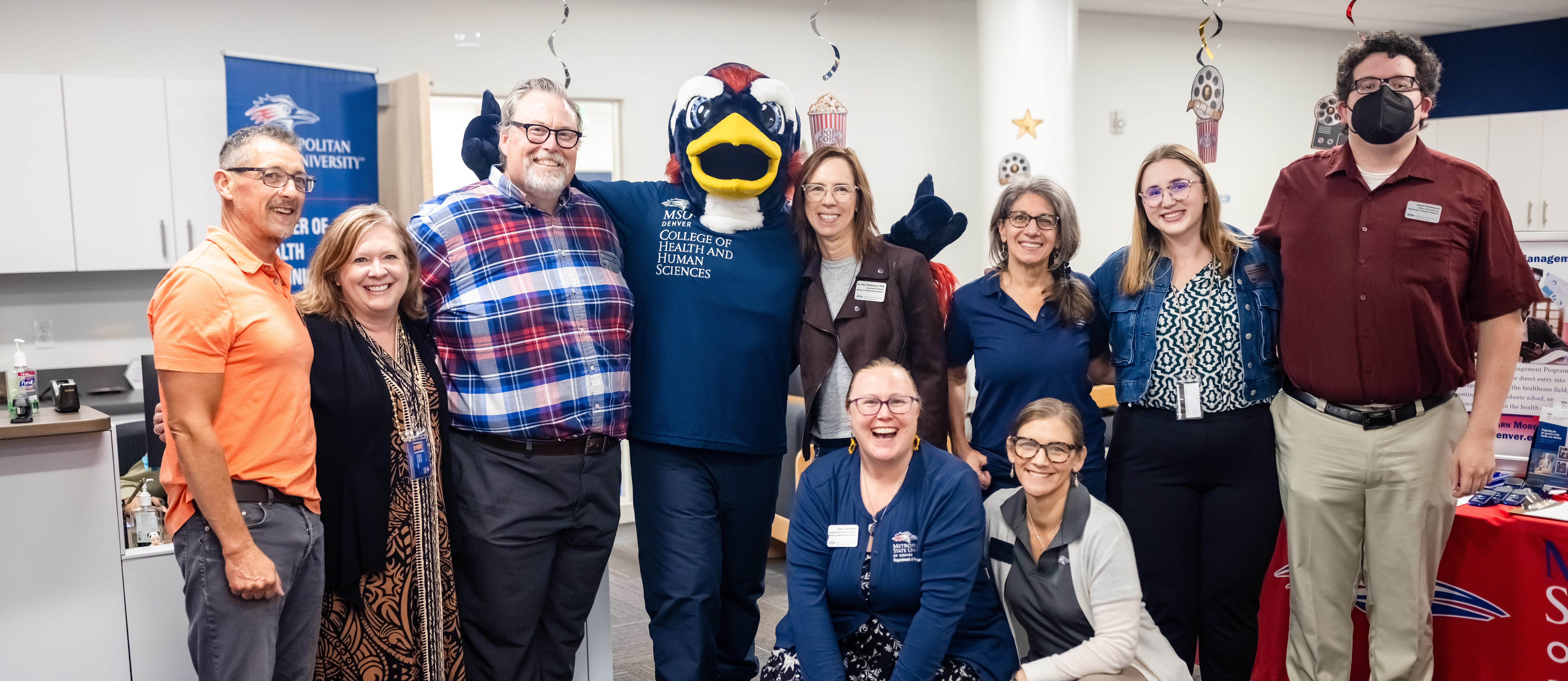 Health Professions' Staff at Open House with Rowdy