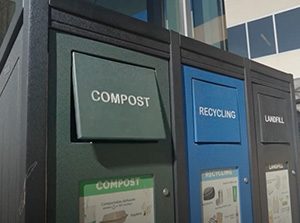 Compost bin on Auraria Campus