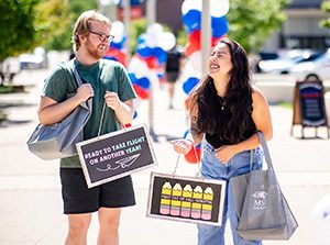 Students enjoy the festivities during the first week of the Fall 2023 semester at MSU Denver. Photo by Alyson McClaran