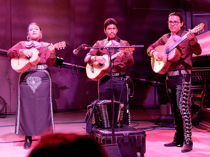 Mariachi Estelares performing on stage