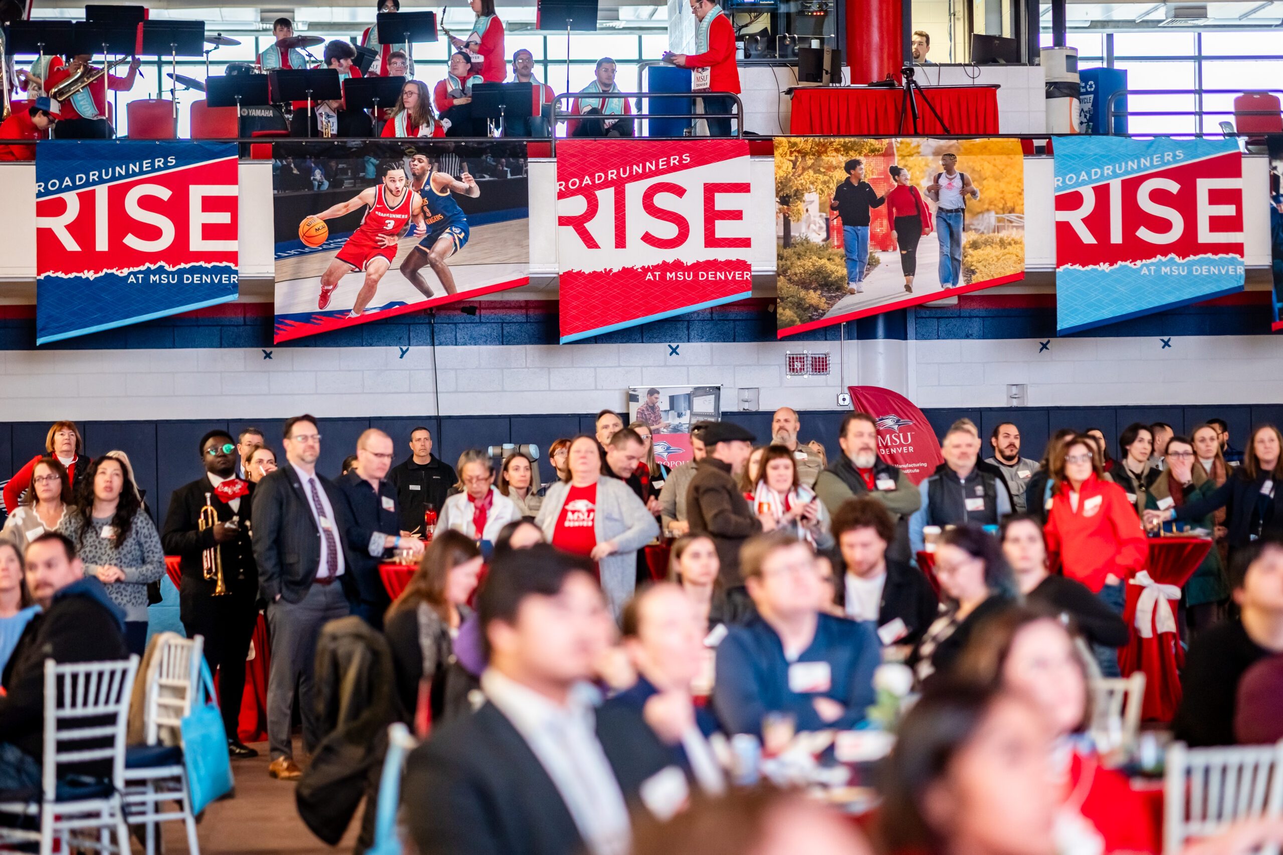 Crowd at Roadrunners Rise Campaign Launch event